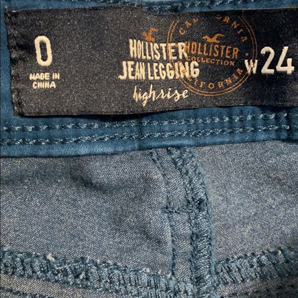 Dark Turquoise Skinny Jeans - Picture 3 of 3